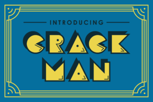 Crack Man Free Retro Font for Creative Designers