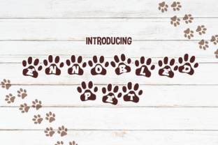Ennobled Pet - A Fun Font Full of Paw Prints