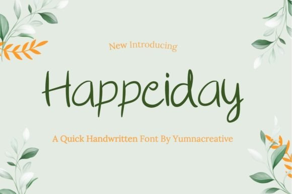 Happeiday Font β Free-Spirited Typography for Bold Designs