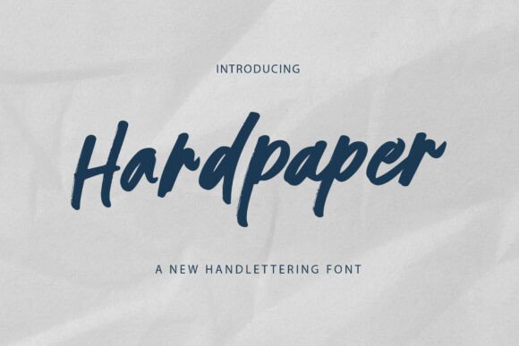 Hardpaper Font β A Bold Brush Typeface for Creative Projects