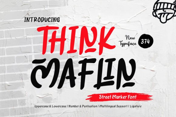 Think Maflin Font β Raw Street Style for Bold Designs