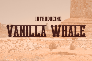 Vanilla Whale A Retro Font Inspired by the Old West